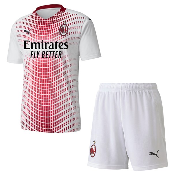 Camiseta AC Milan Segunda Equipación Niño 2020-2021 Blanco